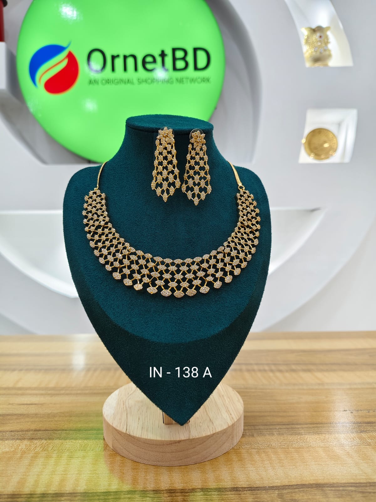 Indian Necklace ( In-138 A) Golden