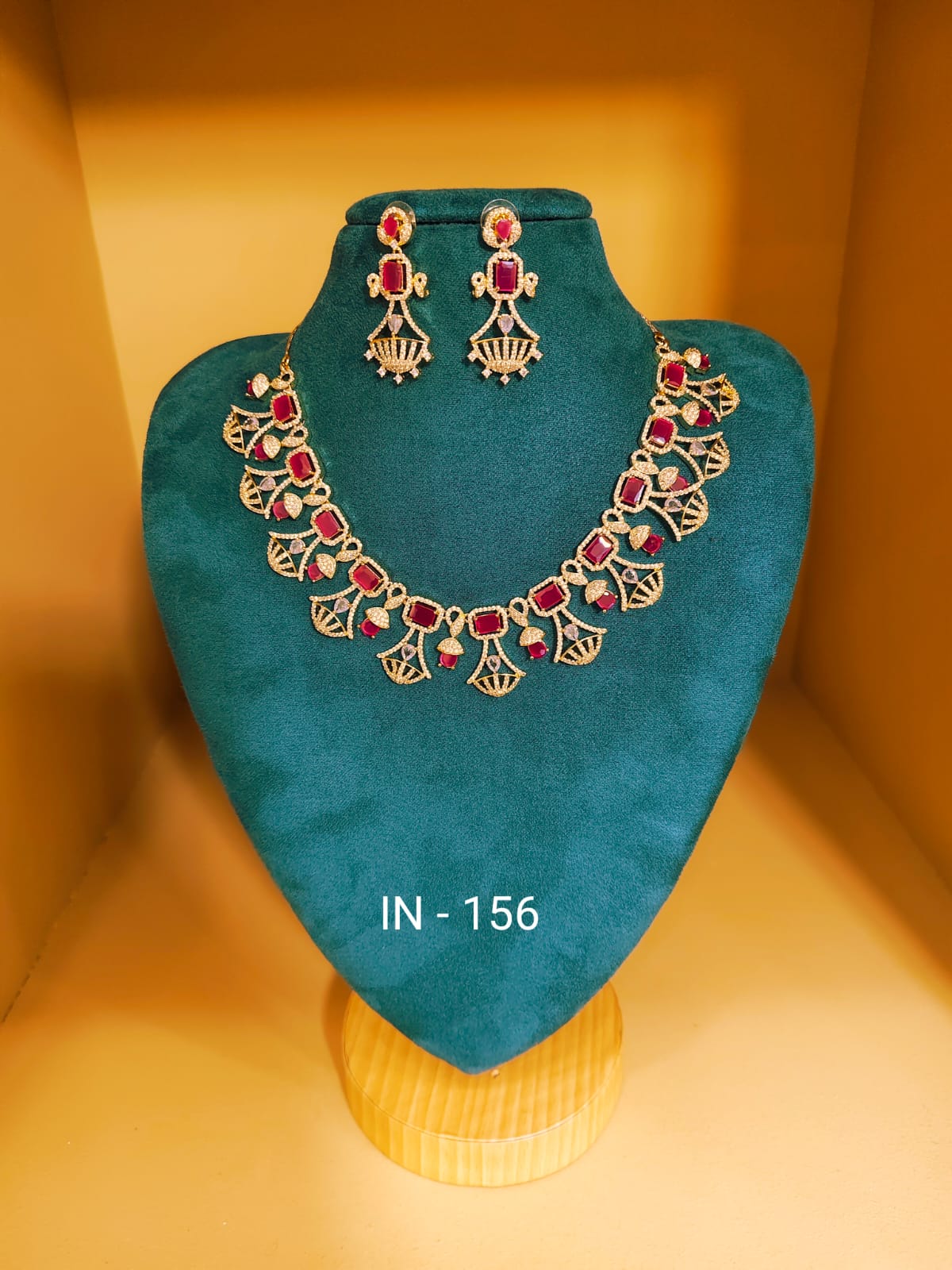 Indian Necklace (IN- 156) Red