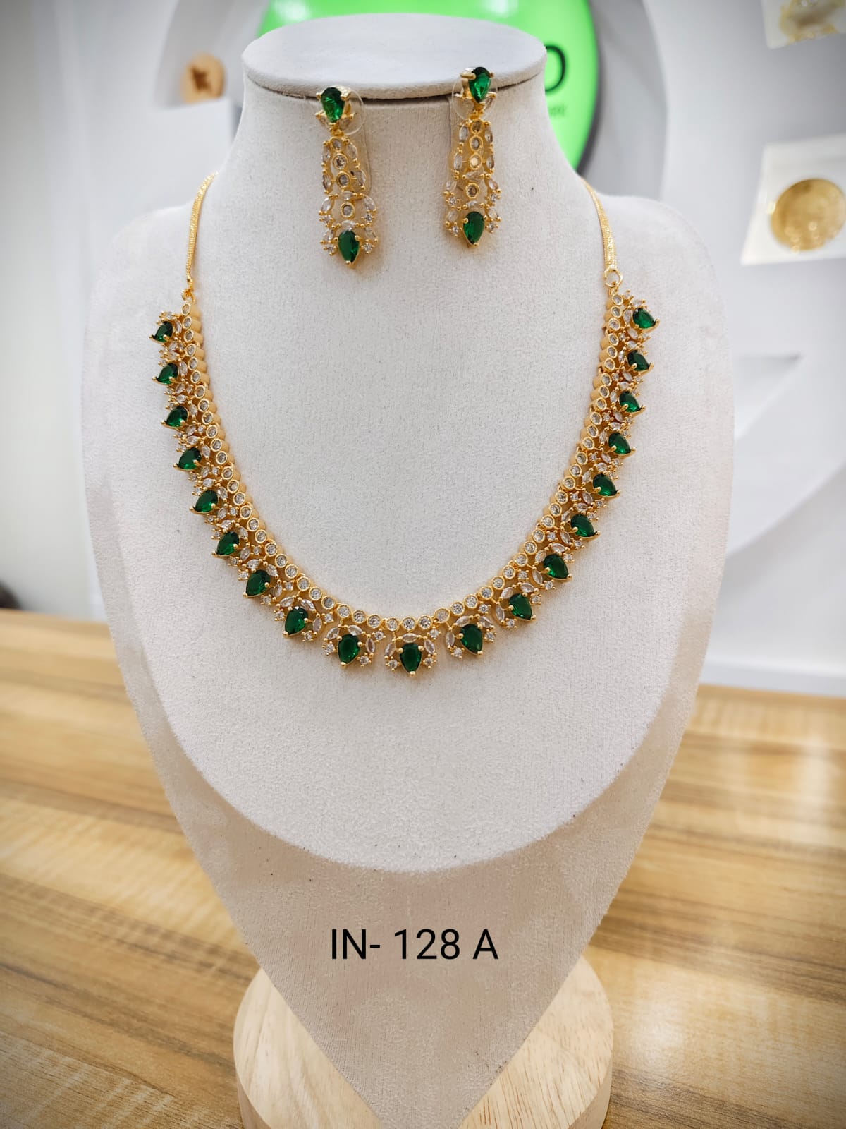 Indian Necklace ( IN- 128 A) Green