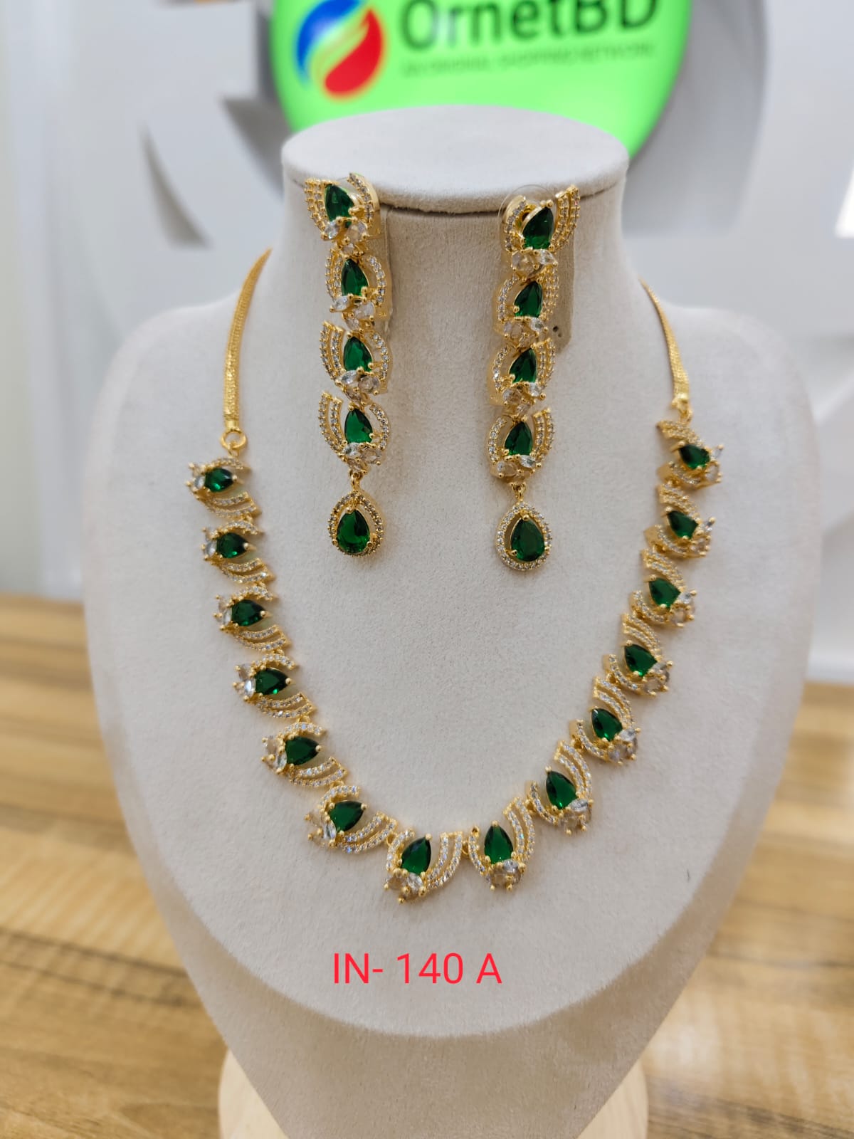 Indian Necklace ( IN- 140 A) Green