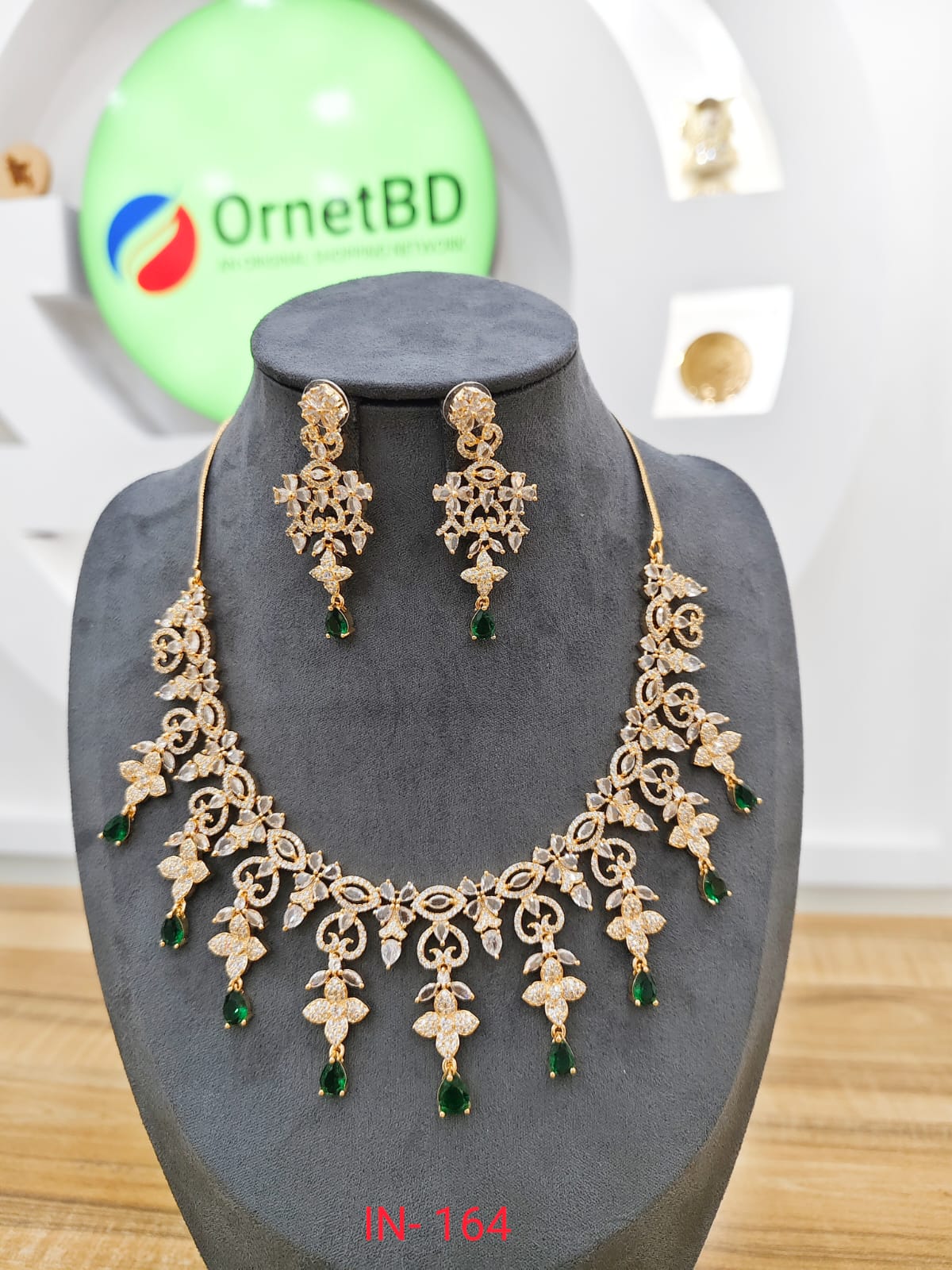 Indian Necklace ( IN- 164 ) Green